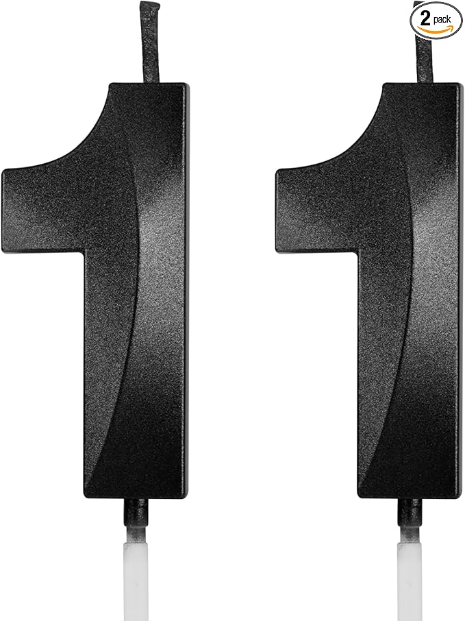 Number 11 Birthday Candles, 1.96 Inch Happy Birthday Cake Candles Cupcakes Topper Decoration for Birthday Party Wedding Anniversary Celebration Supplies (Black)