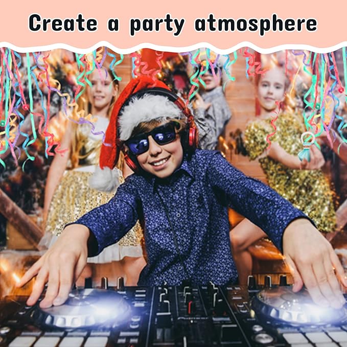 150 Pcs Throw Streamers Colorful Hand Held Streamer No Mess Confetti Crackers Party Streamers Wedding Toss for Engagement Graduation Party Favors Shows Supplies