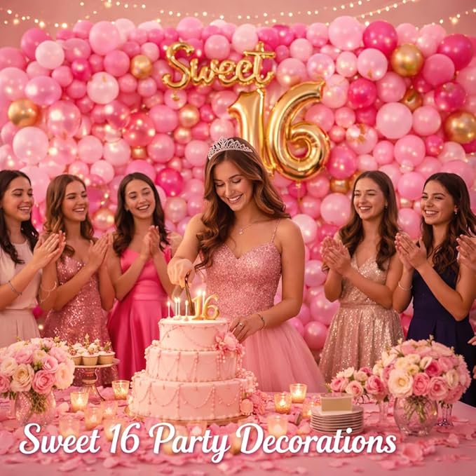 Pink Balloons 12 Inch, 100 Pack Latex Party Balloons, Round Helium Light Pink Balloons for Valentine's Day Wedding Bridal Shower Anniversary Party Decorations