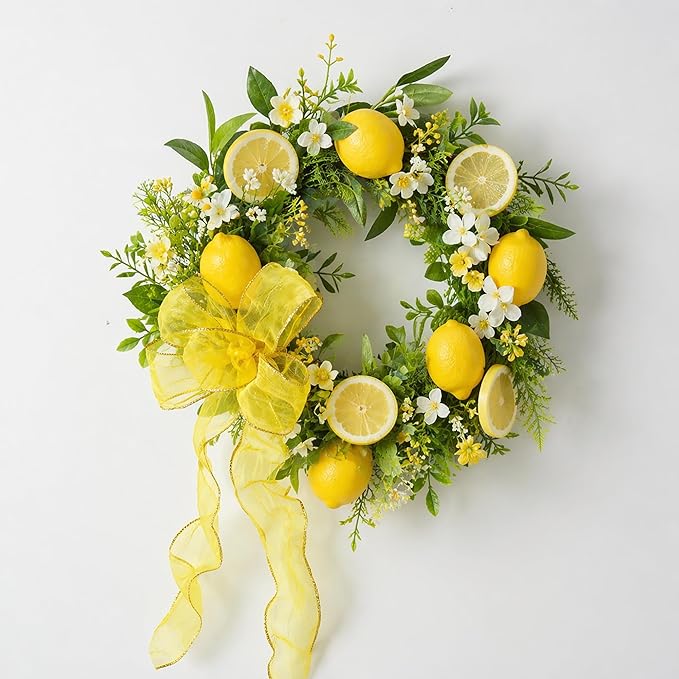 HUIHUANG Yellow Wired Ribbon 2-1/2 inch Crinkle Metallic Yellow Wire Ribbon for Lemon Wreaths Bows Making DIY Crafts Holiday Home Fall Sunflower Decor - 10 Yards