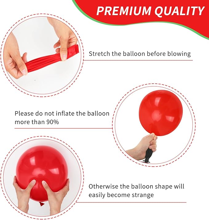 RUBFAC Carnival Circus Balloon Kit, Red Yellow and Blue Primary Balloons 12in with Rainbow Confetti Balloons for Birthday Party Carnival Theme Back to School Party Decorations, 65pcs