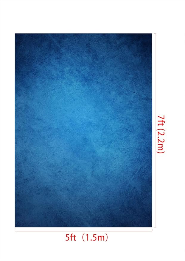 Kate 5×7ft Blue Portrait Photography Backdrop Abstract Photo Background for Photographer Video Pictures Photo Studio Prop Fabric