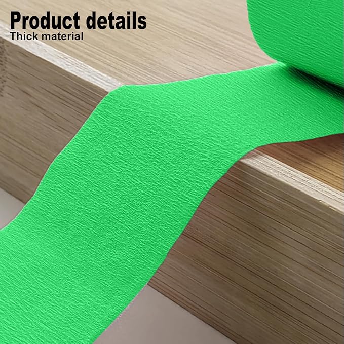 4 Crepe Paper Streamers Rolls, 328ft Pack of Green and Dark Green Crepe Paper for Birthday Wedding Baby Bridal Shower Decorations Christmas Craft Supplies (1.8 inch x 82 ft/Roll)