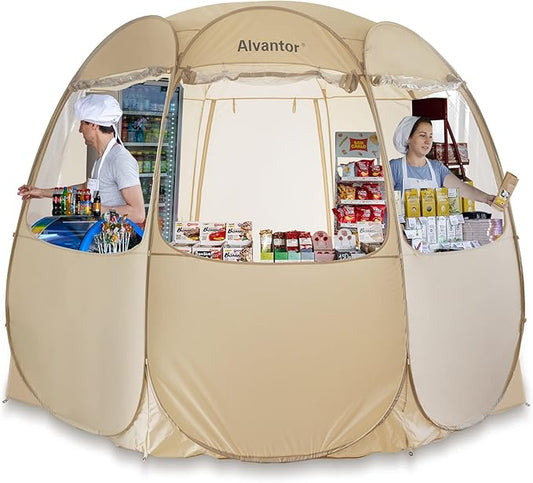 Alvantor® Pop Up Canopy Tent - Vendor Booth Event Tent - Pop Up Canopy for Commercial Activity - Camping Gazebos - Beige