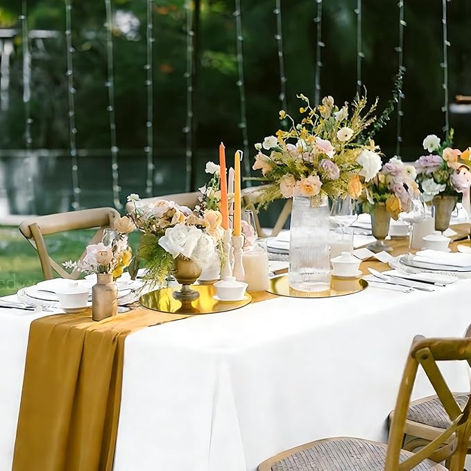 16Pack Pack Round Mirror Centerpieces for Tables, No Glass Acrylic Gold Circle Mirror Tray Candle Plates Mirror Tiles for Wedding Birthday Graduation Party Table Centerpieces Decorations (10inch/25cm)
