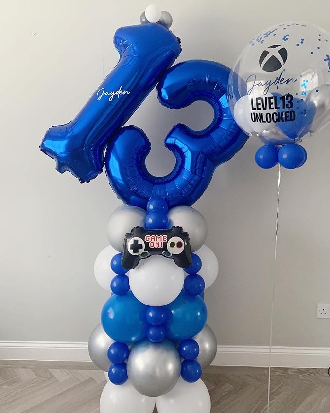 40 Inch Navy Blue 13 Number Balloons Giant 13 or 31 Balloons Navy Blue Birthday 13 Balloons 13th Birthday Anniversary Events Party Decorations Supplies