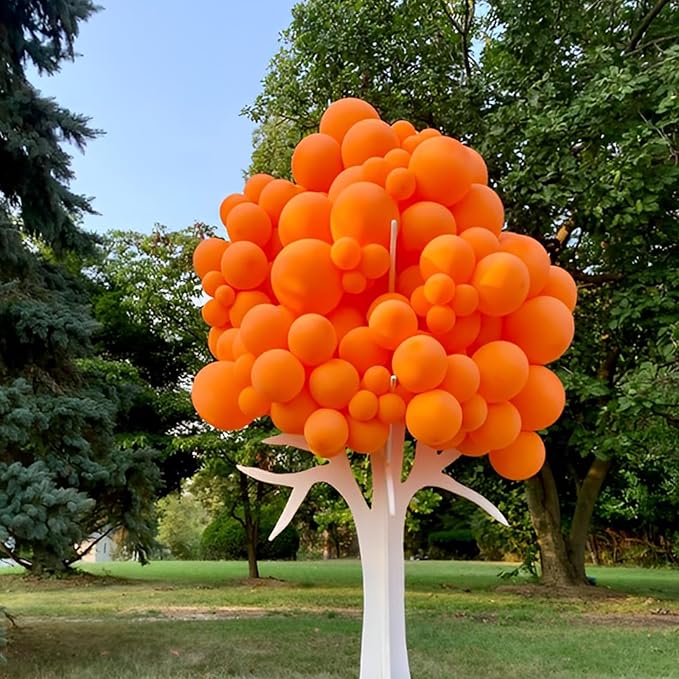 Voircoloria 110pcs Orange Balloons 12inch Burnt Orange Latex Party Balloons for Thanksgiving Day, Fall Theme Party, Wedding, Birthday, Halloween, Baby Shower, Anniversary Party Decorations
