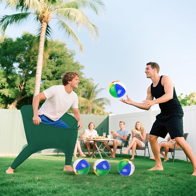 Granny Pants Yard Game Freaky Party Games Pants with Bouncy Balls and Air Pump Oversized Granny Pants Outdoor Game for Adults and Family Interactive Throwing Game for Group Gatherings