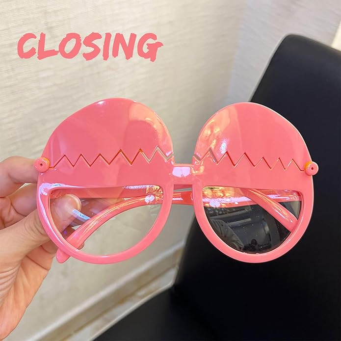 Party Glasses -2Pcs Funny Plastic Glasses for Party Costume Accessories- Birthday Party Favors