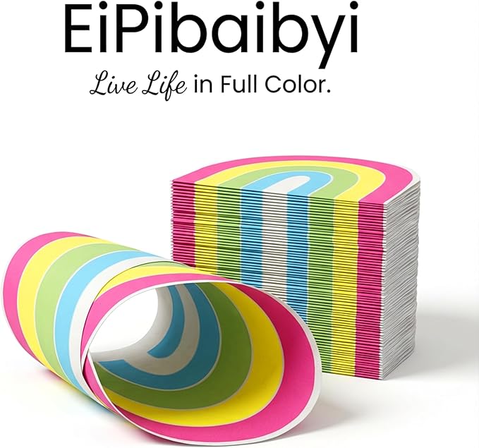 Rainbow Paper Napkins 42 Pcs - Disposable Cocktail Napkins for Party, Birthday & Wedding - Absorbent Beverage & Dinner Napkins Disposable for Everyday Use, Bar Supplies