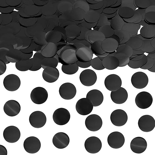ONLYKXY 15gram Glitter Table Confetti Decor Scatter Bless Confetti Grad Party Decor for Congrats College Graduation Birthday Wedding Party Chocolate Favor Envelope Decal (Black Round)