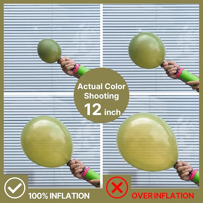 PartyWoo Sage Green Balloons 140pcs Different Sizes of 18 12 10 5 Inch Olive Boho Green Latex Balloon Arch Kit for Wedding Birthday Dinosaur Jungle Golf Football Theme Party Decorations Green-F11