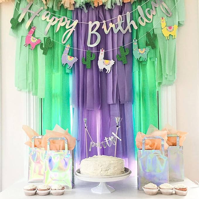 20 Rolls Easter Crepe Paper Streamers, 1640 Ft Crepe Paper Decorations in 5 Colors for Various Large Hanging Party Backdrop DIY Decoration, Rainbow DIY Supplies 82FT/Roll