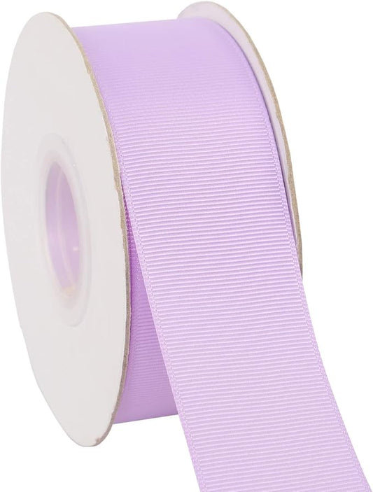 Ribbonitlux 1.5" Wide Solid Grosgrain Ribbon 25 Yards (430-Lavender）, Set for Gift Wrapping, Party Decor, Sewing Applications, Wedding and Craft