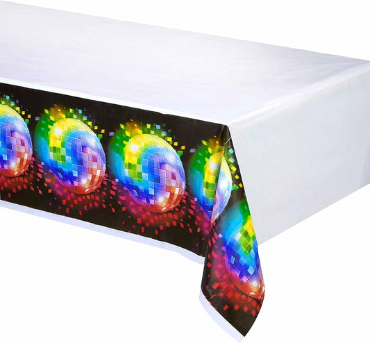 Amscan Vibrant & Colorful Good Vibes Plastic Tablecover - 54" x 102" (1 Piece) - Eye-Catching Design, Perfect for Parties, Festivals & Celebrations