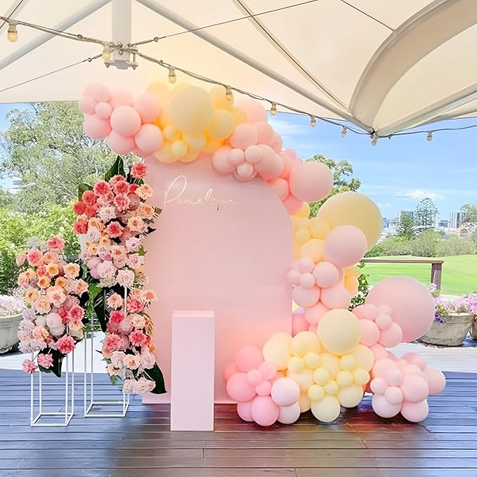 Voircoloria 110pcs Pastel Yellow Balloons 12inch Light Yellow Latex Party Balloons for Graduation, Easter, Wedding, Birthday, Bridal Shower, Sunflower Party, Baby Shower, Anniversary Party Decorations