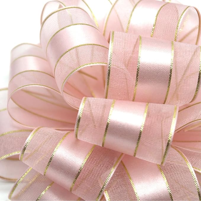 6pcs Pull Bows,Pull Bows for Gift Wrapping Pull Bow Ribbon Pull Bows for Wedding Baskets,Gift Bows,Large Bows for Presents