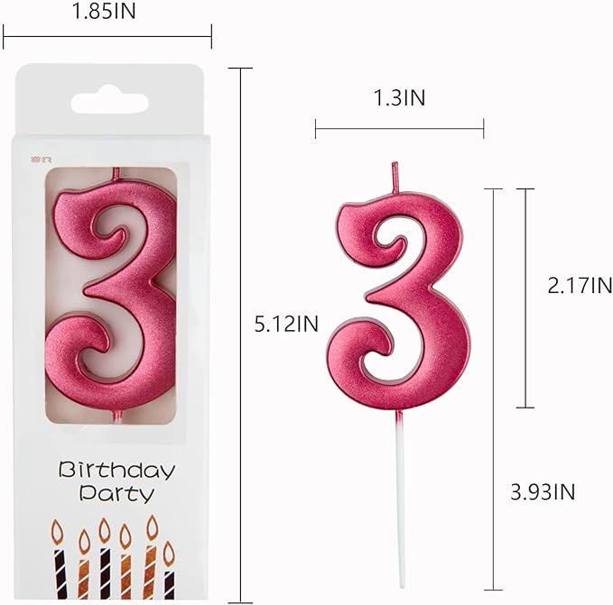 PHD CAKE 10-Count 0-9 Red Number Birthday Candles, Number One Birthday, Red Number Candles, Party Celebration, Baby Showers