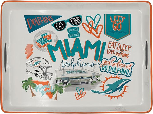 NFL Loco Fan Large Serving Tray w/Handles