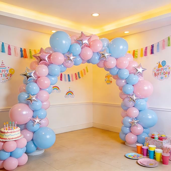 Pink Balloons 60 PCS Light Pink Balloons 12 Inch Pastel Baby Pale Pink Balloon for Girls Women Birthday Party Baby Shower Gender Reveal Wedding Decoration