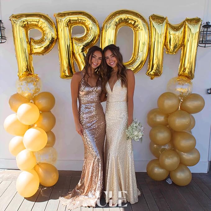 AULE 40 Inch Big Letter Balloon Gold H Large Foil Helium Alphabet Balloons A-Z for Birthday Anniversary Graduation New Year Party Decoration Supplies