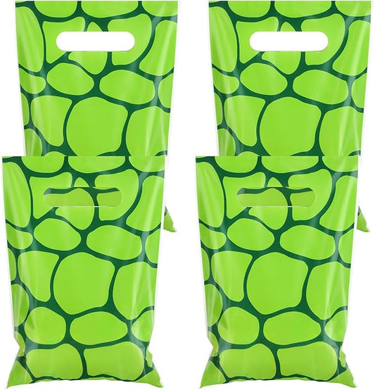 Hxezoc 50 Pieces Turtles Party Bags Plastic Turtles Bags Practical Gift Bags Pet Party Favors for Turtles Theme Birthday Party Decoration Supplies