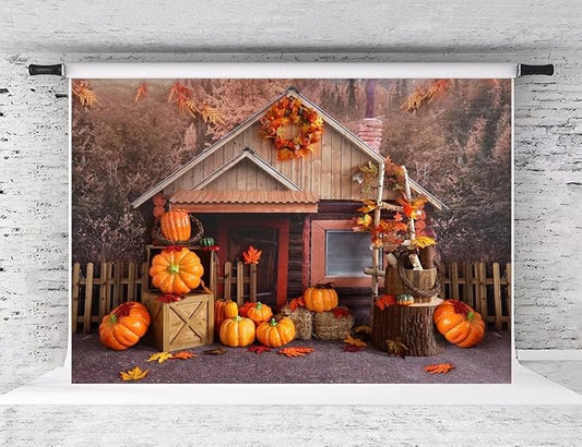 Kate 10x6.5ft Thanksgiving Backdrop for Photography Fabric Fall Backdrop Baby Shower Birthday Party Decoration