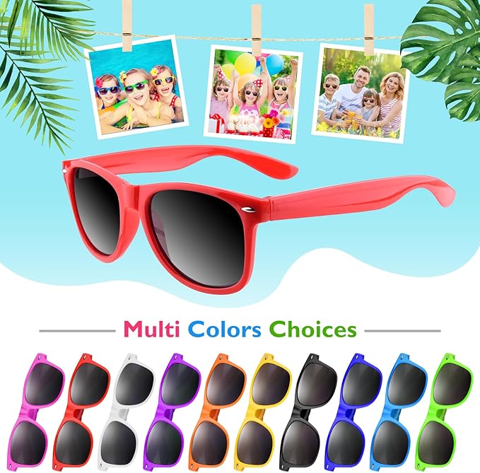 20 Pack Neon Sunglasses Party Favors for Birthday Party Summer Beach Pool Party Supplies