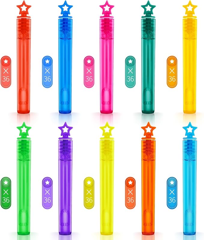 360 PCS Mini Bubble Wands,Bubble Party Favors Assortment Toys for Kids,Themed Birthday, Halloween, Goodie Bags, Carnival Prizes, Wedding, Bubble Maker Toys for Kids,Outdoor Gifts for Girls & Boys