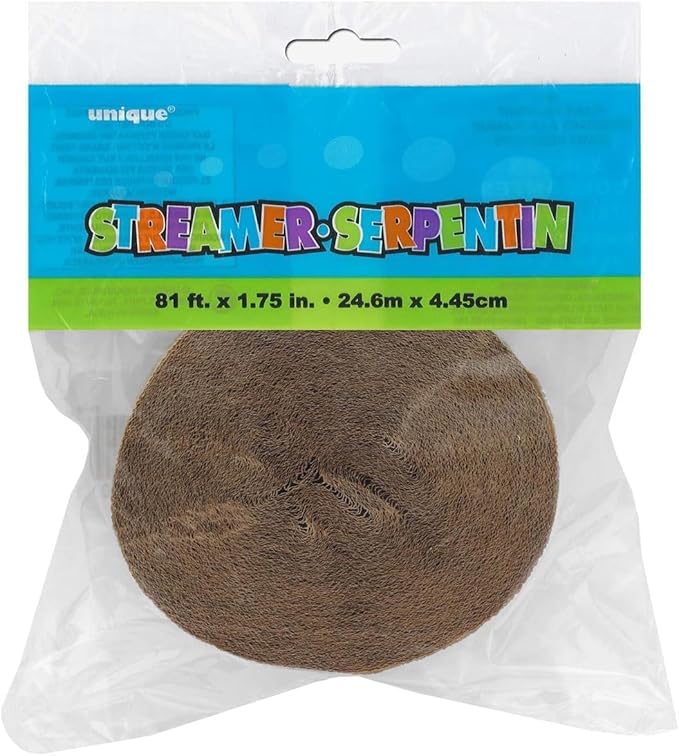 Gold Crepe Crepe Paper Roll Streamer - 81 ft (Pack Of 1) - Perfect For Parties, Decorations & Events