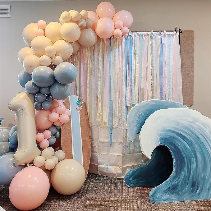 Number Balloons 1, 40 Inch One Balloons for 1st Birthday Girl Boy 1 11 21 Party Decorations Baby Shower Photo Shoot, Cream White 1 Balloon