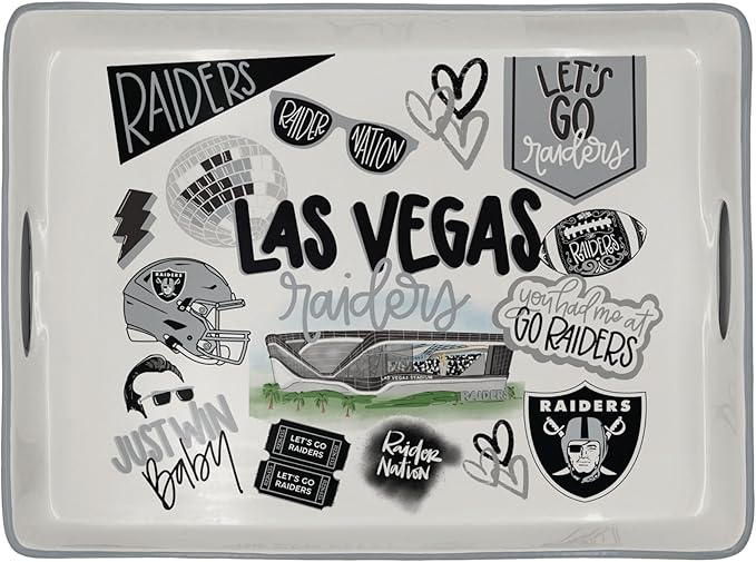 NFL Loco Fan Large Serving Tray w/Handles