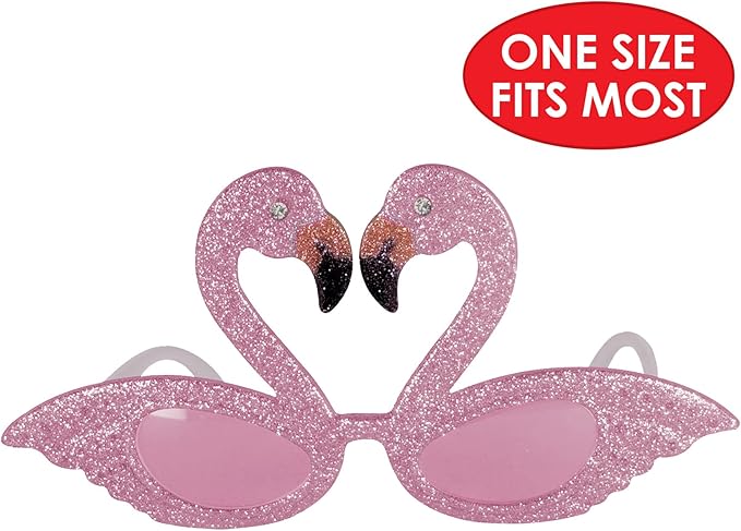 Beistle S60386AZ2 Glittered Flamingo Fanci-Frames, 2 Piece, OSFM, Pink/Black