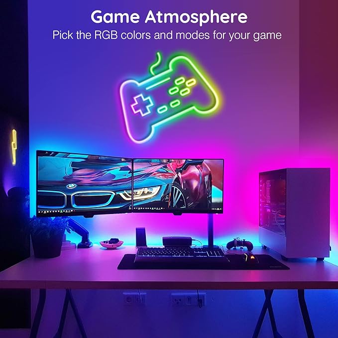 AILBTON 100Ft Neon Rope Lights,Flexible Led Rope Lights Control with App/Remote,Multiple Modes RopeLights,IP65 Outdoor RGB Led Neon Lights NonWater Resistant,Music Sync Gaming Led NeonLight Strip