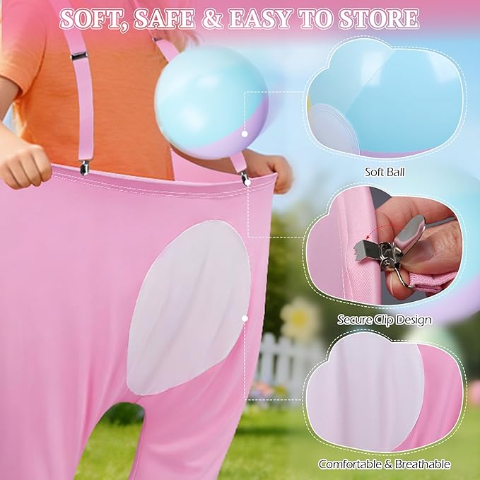 Easter Games for Kids–Funny Active Bunny Pants Tossing Game, Outdoor Easter Party Game, Perfect Yard & Classroom Group Game, Ages 4–8