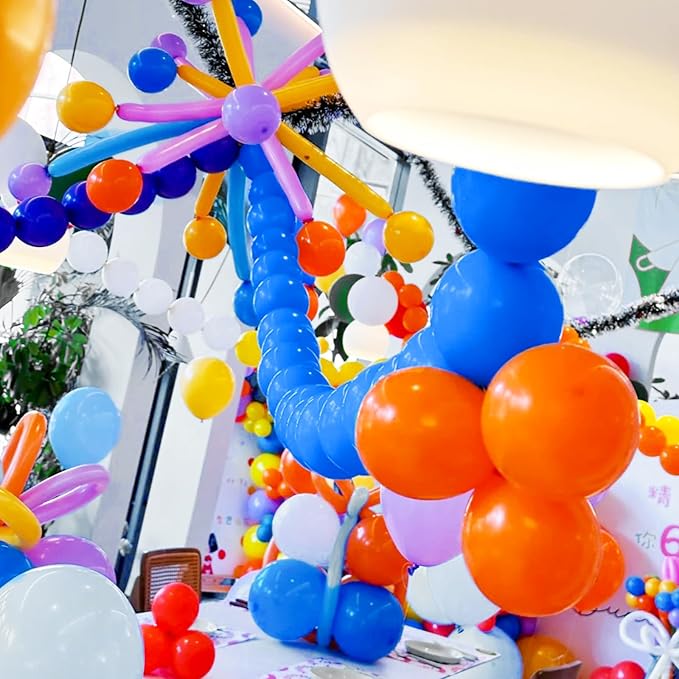MEBAY Rainbow Balloon Arch Kit, 155Pcs 18 12 5 inch Colorful Latex Balloons Garland for Birthday Baby Shower Wedding Engagement Anniversary Party Decorations