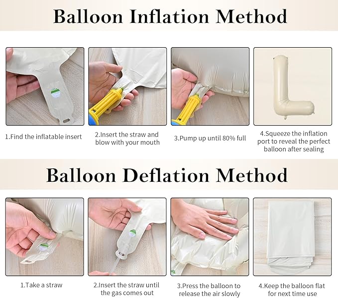 Biapian 40 Inch Giant Cream T Foil Balloons - Big Single Alphabet A-Z, Beige Large Aluminum Balloons for Birthday, Baby Shower, Wedding, Anniversary Party Decoration