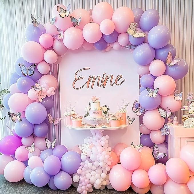 RUBFAC 87pcs Light Pink Balloons Different Sizes 18 12 10 5 Inches for Garland Arch, Premium Pastel Pink Balloons for Valentine's Day Girl Birthday Wedding Baby Shower Bridal Shower Party Decorations