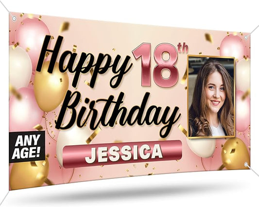 Custom Celebration Sign by DOT4DOT - Personalized for Happy Birthday Banner, Kids, Wedding, Parties, Grand Opening, Graduation, Congratulations (Celebration 2, 3x6)