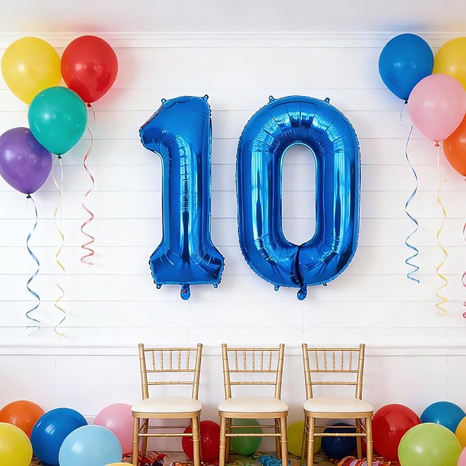 40 Inch Navy Blue 1 Balloon for 1st Birthday Party, Blue One Number Balloon 10 11 21 Birthday Decorations for Boys Men Toddler Baby, Helium Giant Foil Number 1 Balloon