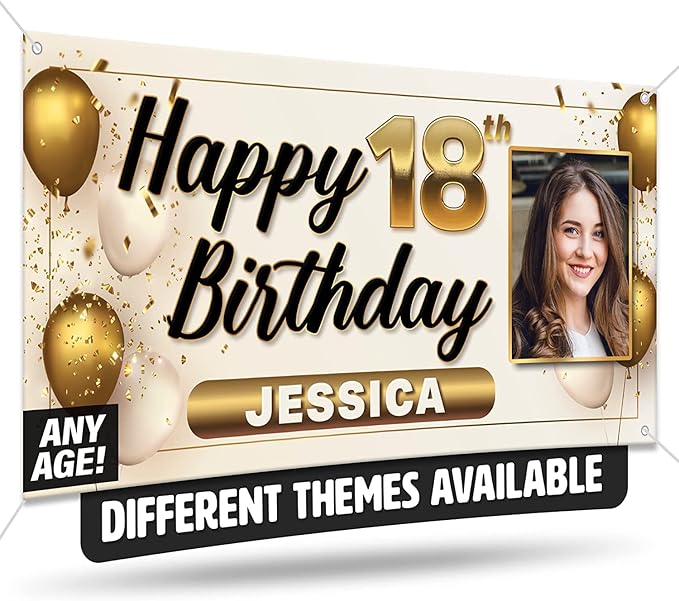 Custom Celebration Sign by DOT4DOT - Personalized for Happy Birthday Banner, Kids, Wedding, Parties, Grand Opening, Graduation, Congratulations (Celebration 22, 5x10)