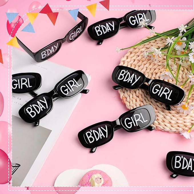 Cuffbow 12 Pairs Happy Birthday Sunglasses Novelty Photo Booth Props for Birthday Party Beach Pool Party Decor