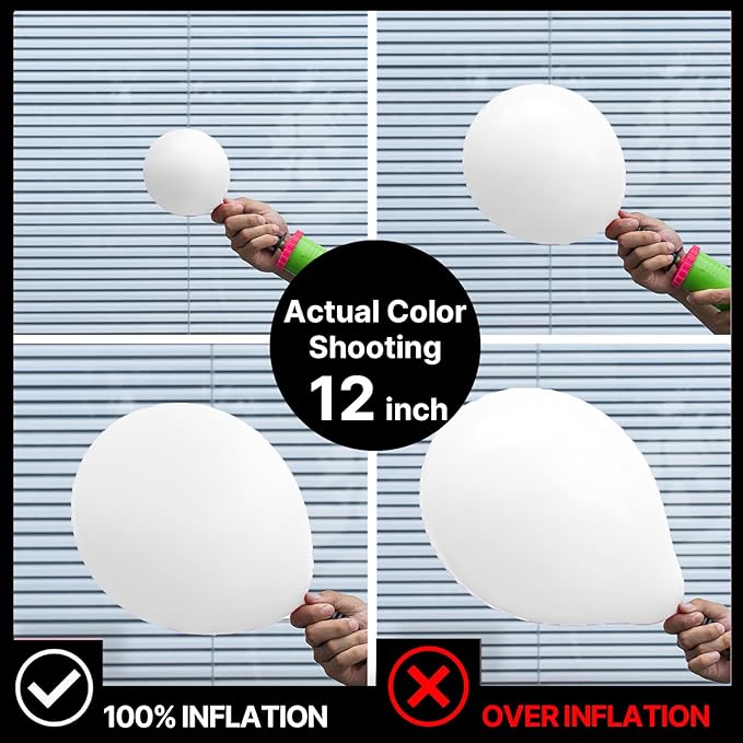 PartyWoo Balloons, 50 pcs 5 Inch Matte White Balloons, for Balloon Garland or Balloon Arch as Party Decorations, Wedding Decorations, Neutral Baby Shower Decorations, White-Y13