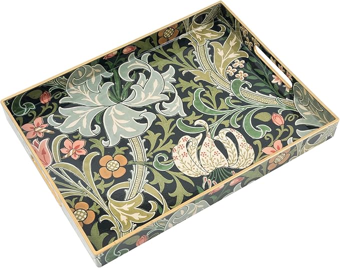 AGIOTA Coffee Table Trays, Serving Tray with Handles, Large Tray for Ottoman Coffee Table, Tray for Living Room Modern
