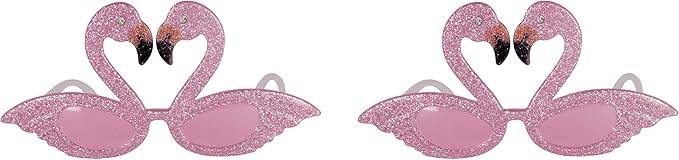 Beistle S60386AZ2 Glittered Flamingo Fanci-Frames, 2 Piece, OSFM, Pink/Black