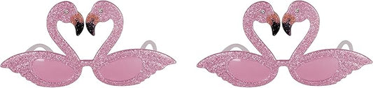 Beistle S60386AZ2 Glittered Flamingo Fanci-Frames, 2 Piece, OSFM, Pink/Black