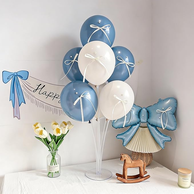 4 Sets Balloon Stand Kits Balloon Stands for Table Floor Balloon Holders for Party Decor Birthday Gender Reveal Baby Shower Engagement Graduation Wedding Centerpiece Table Decorations