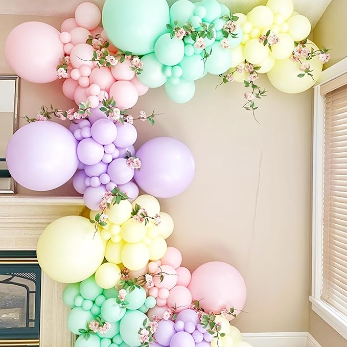 Voircoloria Mint Green Balloons, 66pack 12inch Pastel Green Latex Party Balloons for Graduation, Easter, Wedding, Birthday, Bridal Shower, Rainbow Party, Baby Shower, Anniversary Party Decorations