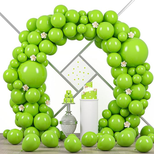 Voircoloria 90pack Lime Green Balloons Different Size 18/12/10/5 Inch Lime Green Balloon Garland Arch Kit for Graduation, Wedding, Birthday, Christmas, Baby Shower, Anniversary Party Decorations