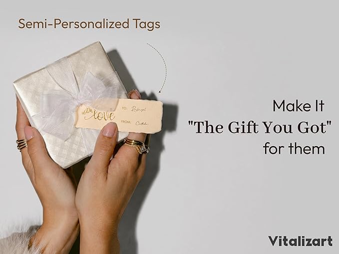 Vitalizart White Metallic Grid Wrapping Paper Set 17" With Organza Ribbon & Gift Tags Christmas Gift Wrapping Birthday Baby Shower Wedding Bouquets Handmade Crafts 197"(16.4 Ft) White Ribbon